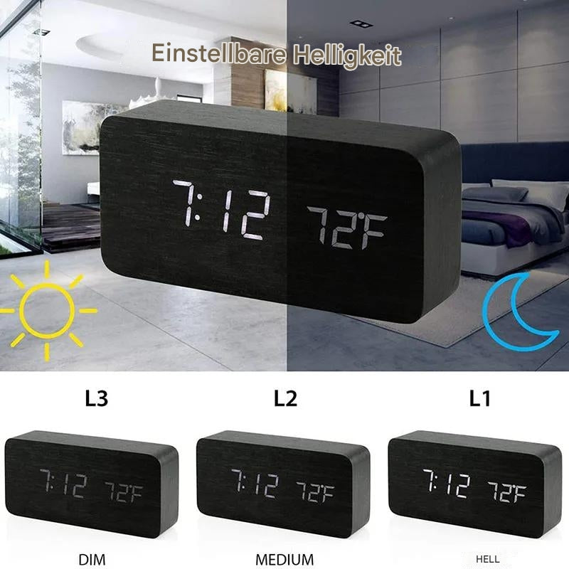 Moderner Digitaler Wecker mit LED-Anzeige