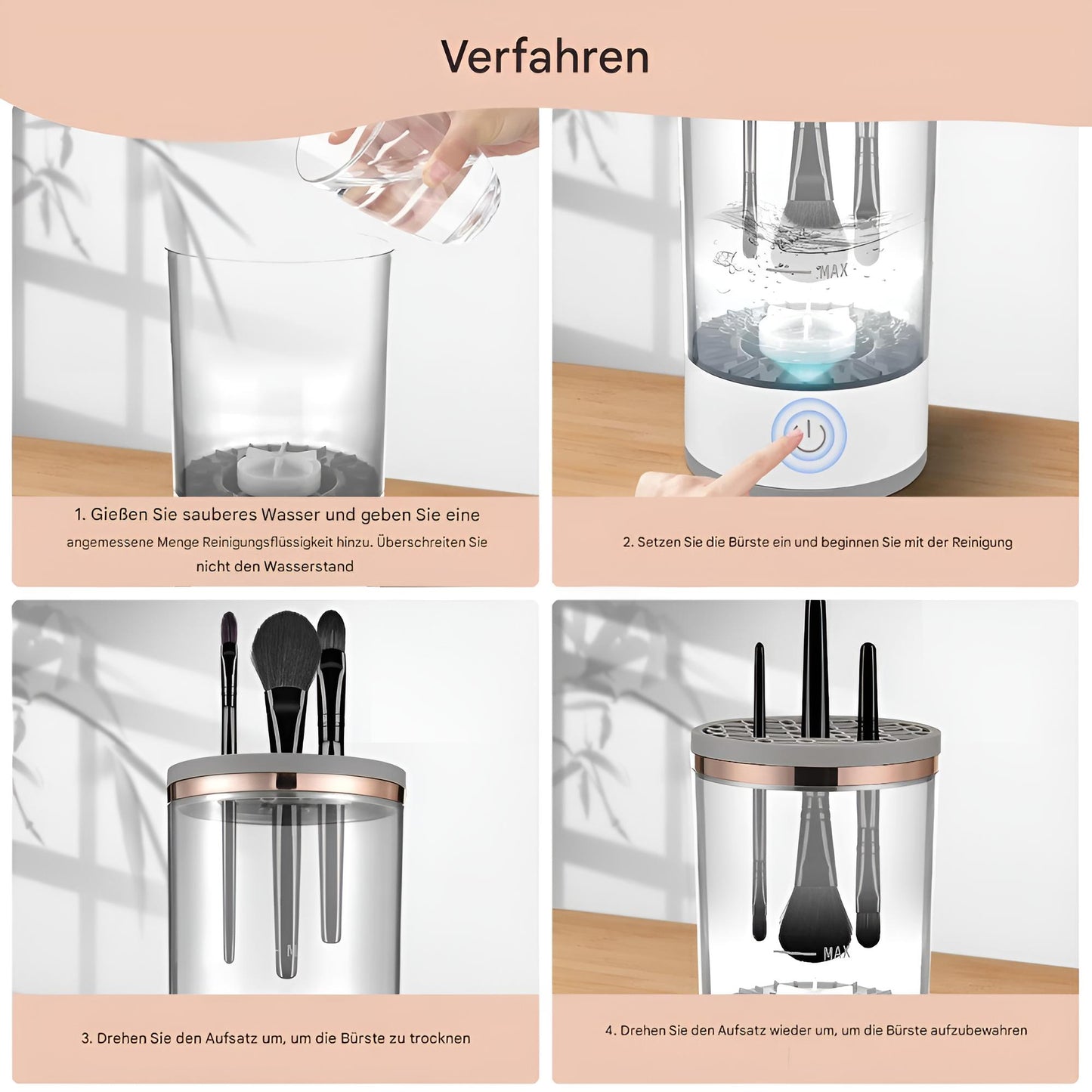 USB-Make-up-Pinselreiniger – Schnell, effektiv & hygienisch