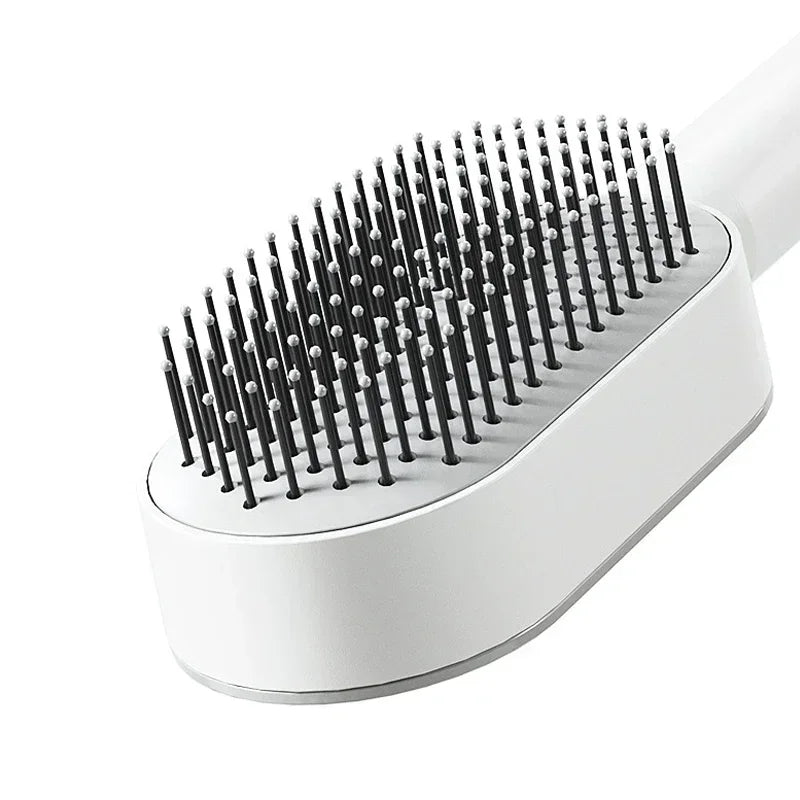 Selbstreinigende Haarbürste – Einfach drücken, Haare entfernen