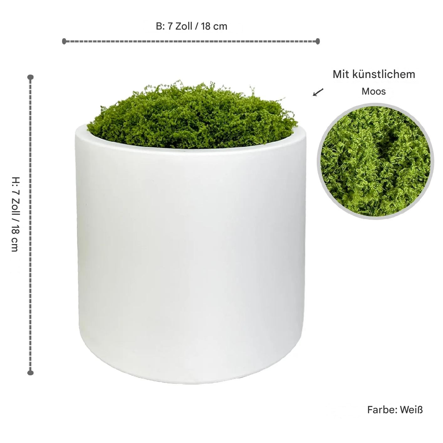 Realistische Kunstpflanze mit großen Blättern 145cm