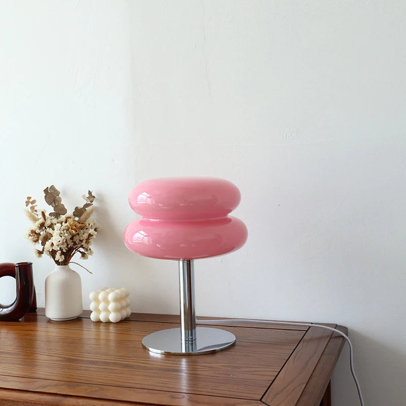 Macaron Glas Tischlampe