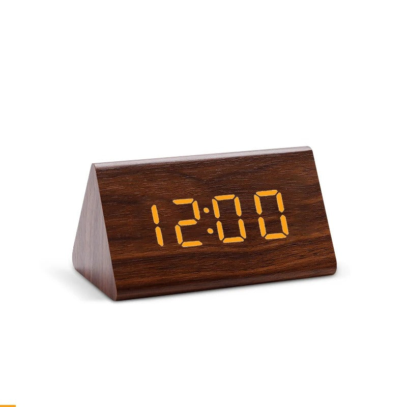 Moderne Schreibtischuhr aus Holz Mein Shop