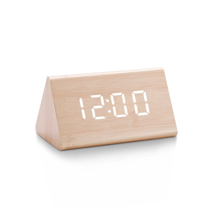 Moderne Schreibtischuhr aus Holz Mein Shop