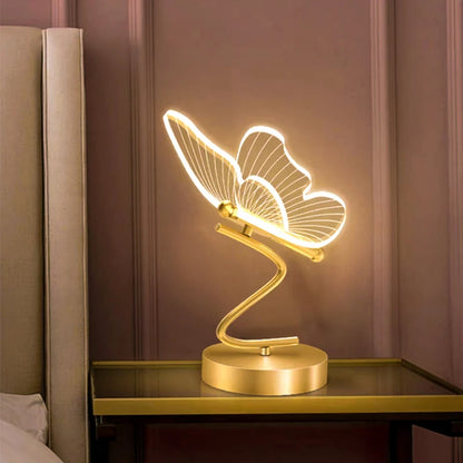 Elegante Schmetterlings LED-Tischlampe