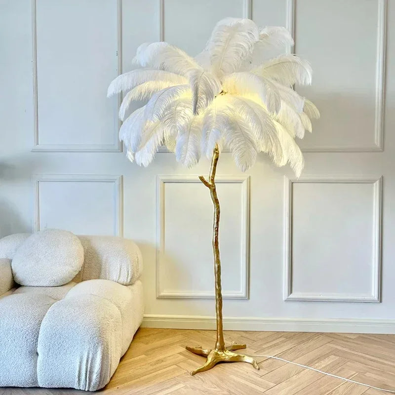Designer Feder Stehlampe