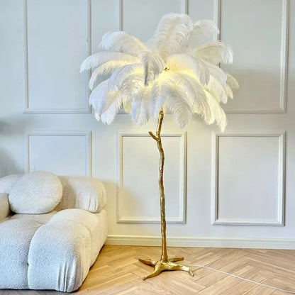 Designer Feder Stehlampe
