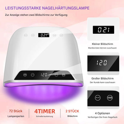 Nageltrockner für beide Hände und Füße mit Infrarotsensor und LCD-Display