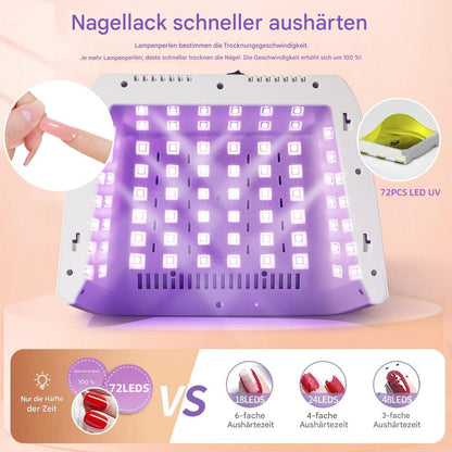 Nageltrockner für beide Hände und Füße mit Infrarotsensor und LCD-Display