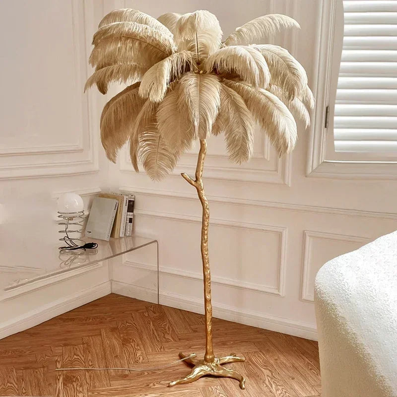 Designer Feder Stehlampe