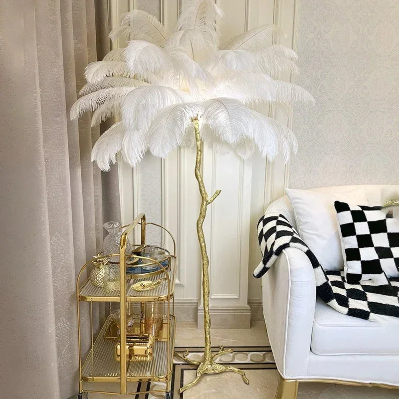 Designer Feder Stehlampe