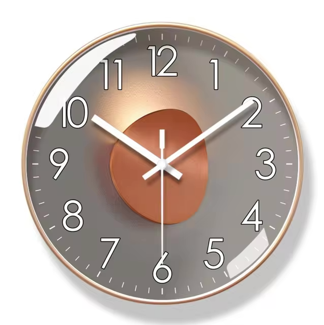 Elegante Wanduhr geräuschlos