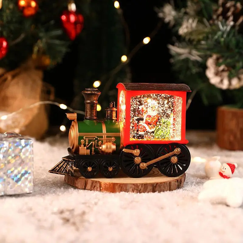 Weihnachtszug mit LED-Kristallleuchten