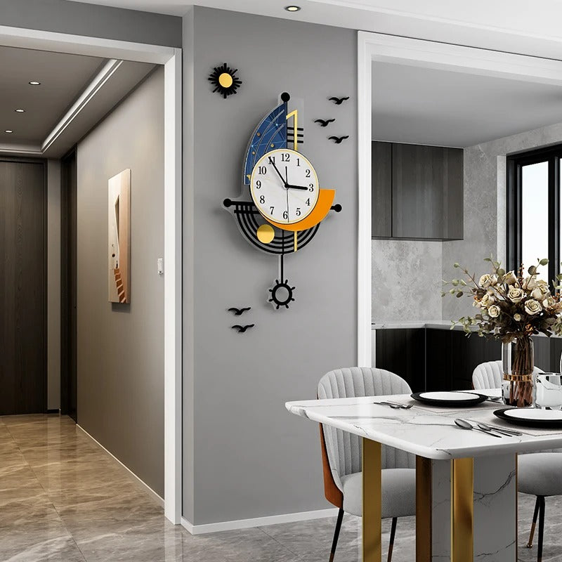 Wanduhr im Segelboot Design Mein Shop